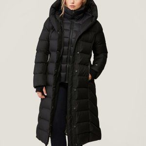 TALYSE maxi-length brushed down coat
